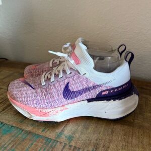Nike Wmns ZoomX Invincible Run FK 3 White / Court Purple size 7